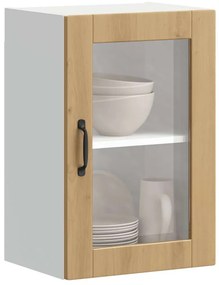 konyhai fali szekrény üvegajtóval Porto&quot; Artisan Oak&quot;