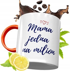 Narancssárga Bögre Anyák Napjára Ajándék fényképes nyomattal