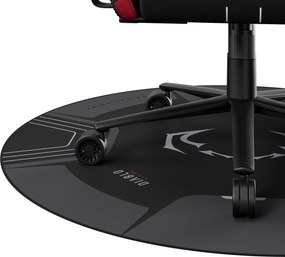 Csúszásmentes védőszőnyeg gamer székhez, fekete-szürke