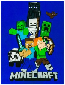 Minecraft Time to Mine gyerek takaró, 100 x 140 cm