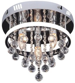 Rabalux 2236 - Felületre szerelhető kristálycsillár PALLAS LED/20W/230V + 3xE14/40W 2236