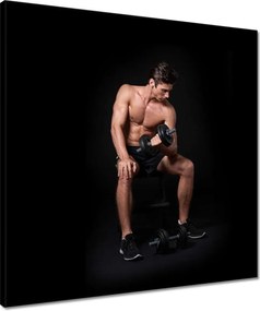 Vászonkép 50x50 Izmos férfi