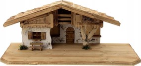 KarĂĄcsonyi Betlehem IstĂĄllĂł DekorĂĄciĂł 65x30x28 CM FigurĂĄkhoz 11-15 CM