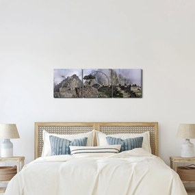 Kép - Machu Picchu (órával) (90x30 cm)