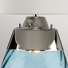 Elstead Lighting LENA LARGE LENA-TL-L-BLUE-OWSS Asztali lámpa 1X7W/GU10+1x60W/E27