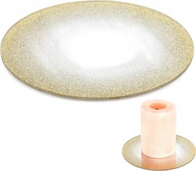 Arany Üveg állvány dekoratív kompozíciók gyertyák gyertyatartó