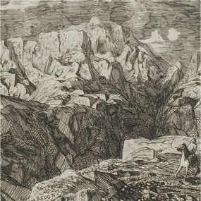 Fotótapéta Flizelin Dekoratív Hálószoba Hegyi táj 250x250