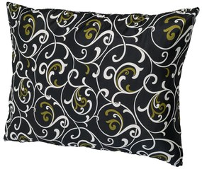 Nem steppelt ORIENT párna 70x90 cm, fekete