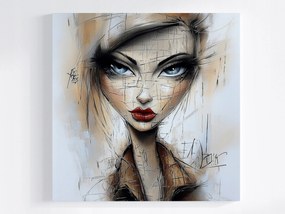 Canvas Vászonkép Modern Portré Nő Vázlat Modern Art 40x40