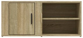 2 db sonoma tölgy színű szerelt fa TV-szekrény 80x31,5x36 cm