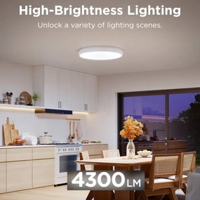 Govee - LED RGBIC Dimmelhető mennyezeti lámpa LED/49W/230V 2700-6500K Wi-Fi
