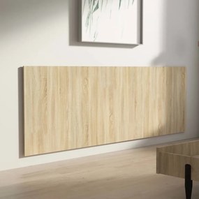 sonoma tölgy színű szerelt fali fejtámla 240 x 1,5 x 80 cm