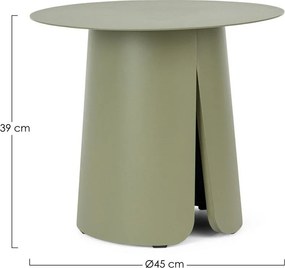 Alumínium kerek kerti kisasztal ø 45 cm Bryan – Bizzotto