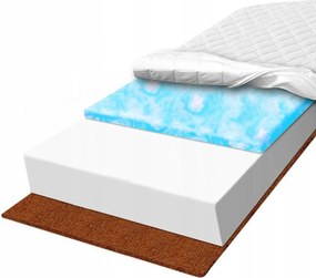 H1 H2 110x190 cm-es Kókusz Matrac Marshmalo 14 cm-es, habszivaccsal megerősített