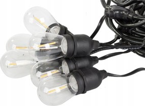 Girland fĂ©nylĂĄnc 15x led e27 kerti vilĂĄgĂtĂĄs