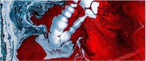Absztrakt foltok képe (120x50 cm)