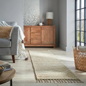 Natúr színű futószőnyeg 60x230 cm Levi – Flair Rugs