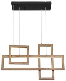 Globo 67287H1 - MANDERA LED kábeles csillár LED/40W/230V barna