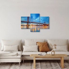 Kép - Benjamin Franklin híd, Philadelphia (90x60 cm)