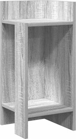 vidaXL szürke sonoma színű kisasztal polccal 25,5 x 27 x 60 cm