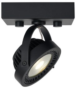 Modern fekete felületre szerelt spotlámpa, dimmelhető LED-del - Apollo
