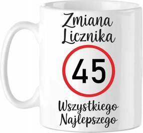 Bögre 45. Születésnapra Vicces Ajándék 45 éves Jubileum Mérőóra csere