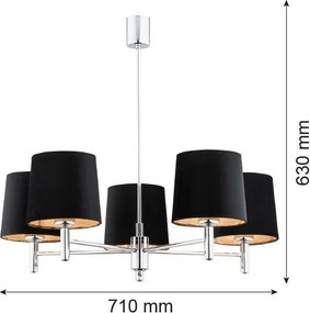 Argon BOLZANO PLUS 2104 Csillár 5x15W/E27 IP20