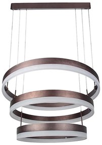 LED dimmelhető csillár zsinóron LED/86W/230V 3000K barna