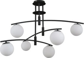 Italux glamour modern függeszték senai fehér fekete itxpnd-31322-6a-sb