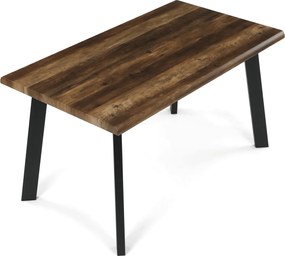 Jídelní stůl 140x80cm, mdf, old wood, HT-F4514 OLW