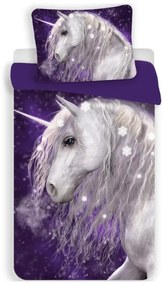 Unikornis Purple ágyneműhuzat 140×200cm, 70×90 cm