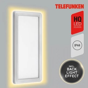 Telefunken 313604TF - LED Kültéri fali lámpa LED/16W/230V IP44 ezüst