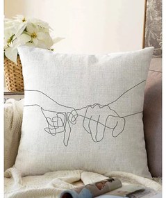 Pinky pamut keverék párnahuzat, 55 x 55 cm - Minimalist Cushion Covers