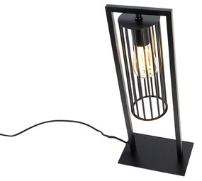 Okos modern asztali lámpa fekete, Wifi ST64-gyel - Balenco Wazo