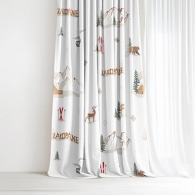 Goldea karácsonyi pamut drapéria - zakopane 180x150 cm