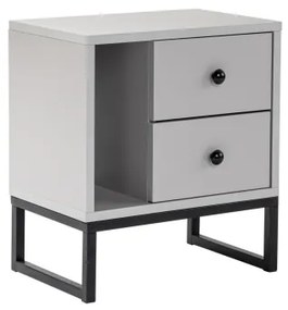 Éjjeliszekrény GLIMMER 50x45,2 cm szürke/fekete