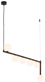 Jupiter 1927 - Csillár zsinóron TAIDA 6xG9/40W/230V fekete