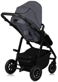 Lionelo - AMBER PLUS 3 az 1-ben kombinált babakocsi, grafit