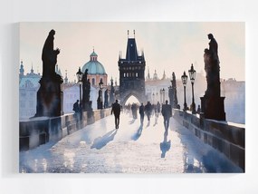 Poszter Építészet Város Prága Csehország Károly Híd 120x80