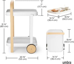Gurulós zsúrkocsi 44x53 cm Bellwood – Umbra