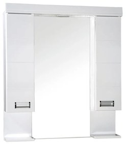 Viva Style SZQUARE 85 Tükrös fürdőszobai szekrény - DUPLA szekrénnyel - 85 x 97 x 15 cm