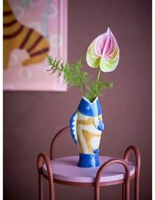 Kőedény kézzel festett váza (magasság 22 cm) Irving – Bloomingville