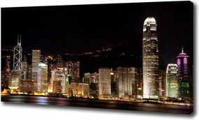 Hongkong éjszaka vászonkép 100x70 cm
