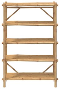 vidaXL 5 szintes bambusz polc 100 x 40 x 150 cm