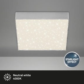 Briloner 7077-414 - LED Mennyezeti lámpa STAR SKY LED/16W/230V 21x21 cm ezüst