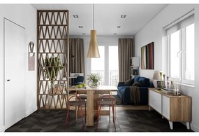 Bővíthető étkezőasztal tölgyfa dekorral 76x28 cm Papillon – TemaHome