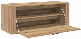 Cipőszekrény polcokkal kézműves tölgy 100 x 35 x 38 cm Faanyag