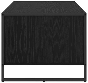 vidaXL Dohányzóasztal Fekete tölgy 80 x 50 x 40 cm Faanyag