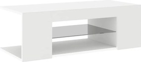 vidaXL fehér TV-szekrény LED-lámpákkal 90 x 39 x 30 cm