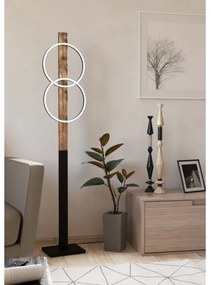 Eglo 900892 - LED Állólámpa BOYAL 2xLED/12W/230V 3000K barna/fekete